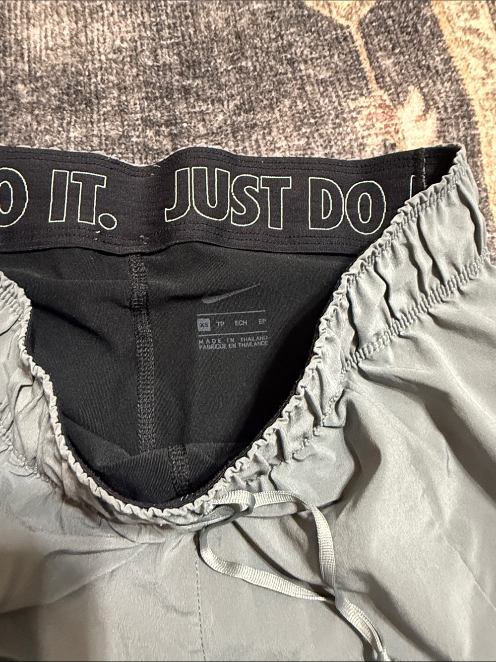 Nike Women's Running Shorts Duo - Coral and Light Gray - Picture 4 of 6